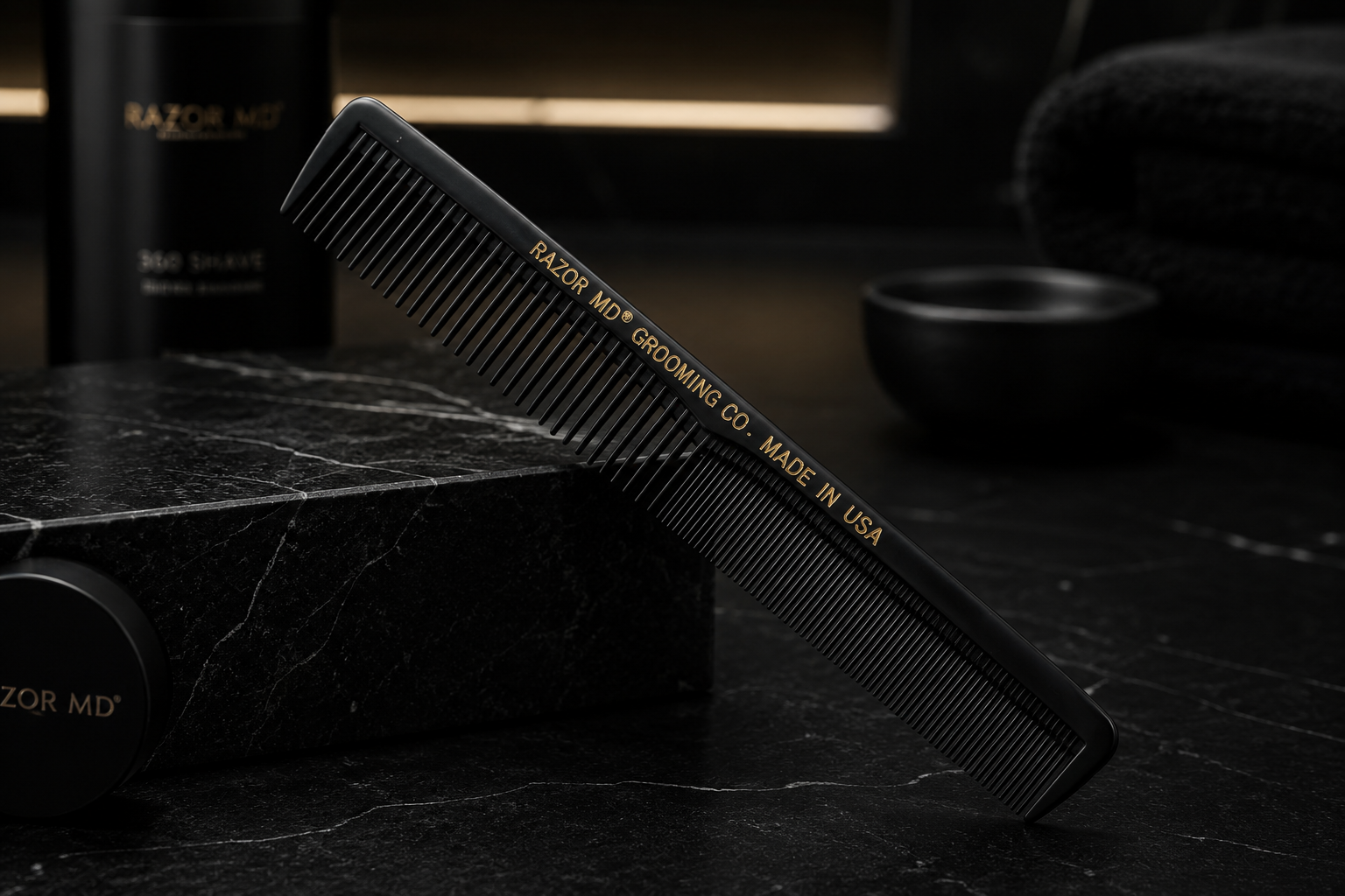 Signature Black Comb