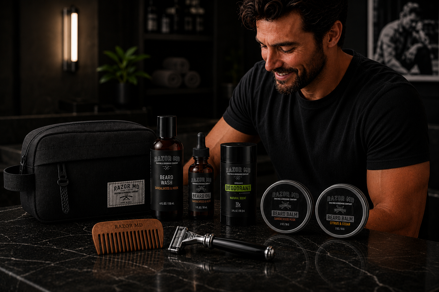 RAZOR MD Bolsa de viaje negra