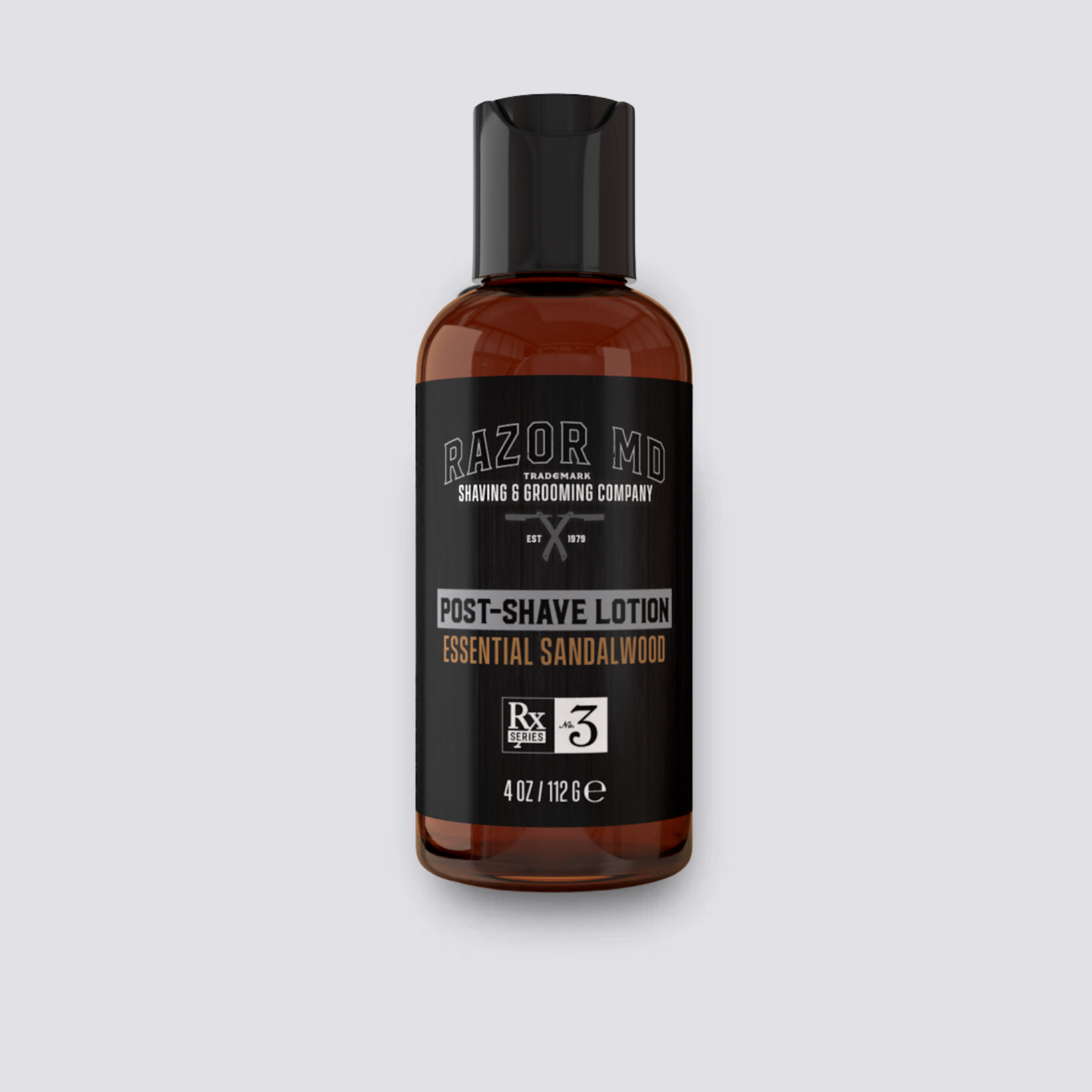 Essential sandalwood post shave lotion 4oz | Razor MD Rx Essential